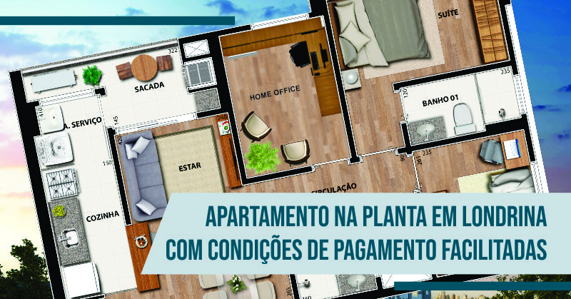 Apartamento na Planta em Londrina com Condições de Pagamento Facilitadas